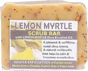 Harmony Soapworks Lemon Myrtle Soap Scrub Bar, 140 Grams