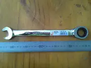 22mm Geared Ratchet Ratcheting Combination Ring Spanner Wrench. Chrome. Jetech