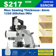 Electric Bag Stitching Closer Seal Sewing Machine Industrial w/ Threads & Needle