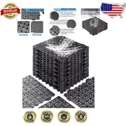 12 Non-Slip Drainage Floor Mats 12” x 12” Interlocking PVC - Easy Installation
