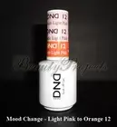 DND Daisy Mood Change Light Pink to Orange 12 Soak Off DND Gel .5oz LED/UV