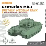 SSMODEL V2.0 1/144 Military Model Kit Britain Centurion Mk.I Medium Tank GAMES