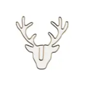 8pcs Retro Bronze Deer Head Cartoon Animal Metal Paper Clips Children's School Supplies Office Stationery