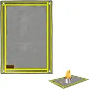 Solowilder Wood Stove Mat 32" X 20" Fire Pit Grill Mat for Tent Stove Deck Patio