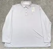 NWT Tommy Bahama Mens 2XL Long Sleeve Polo Paradiso Cove Cream Striped ST226085