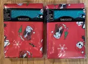 The Nightmare Before Christmas One 60" x 84 & One 70” Round Red Tablecloth