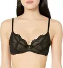 Gossard Womens Superboost Lace Non-Padded Plunge Bra - Black NWT
