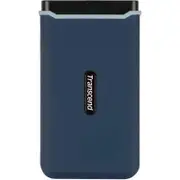 Transcend ESD370C 1TB Type C Portable Rugged Solid State Drive - External - Navy Blue