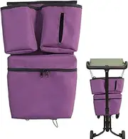 Fruusv Stroller Organizer for Baby, Portable Stroller Storage Bag with Multiple Compartments, Multifunctional Travel Stroller Attachment for Outdoor Adventures, Portable Baby Stroller Storage, Purple,