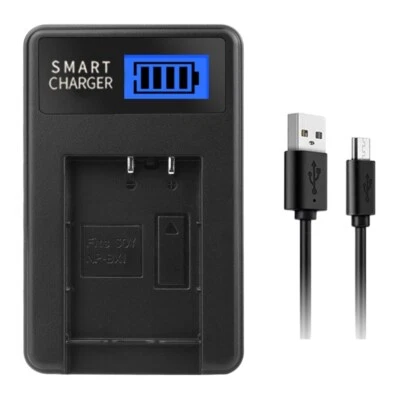 Convenient USB Charger for Cyber shot DSCRX100/DSCRX100II Camera Batteries