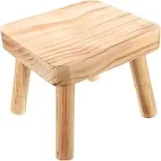 YARNOW Portable Wooden Stool for Home Use Lightweight Footstool for Bedroom Kitchen Outdoor Activities Sturdy Design Easy to Carry Versatile Small Stool