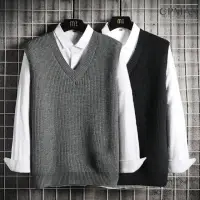 在飛比找momo購物網優惠-【CPMAX】韓系百搭毛衣針織毛衣背心(搭配襯衫背心 上班背