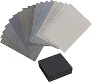 Micro Mesh 19 Piece Woodworkers Pack with 18 Abrasive 3 Inch by 6 Inch Sheets and a Foam Sanding Block