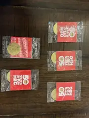 McDonald's 50 Yrs. Big Mac Anniversary Coins CompleteSet Of 5 Sealed