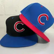 Chicago Cubs Snap Back Cap Hat Embroidered Chi Adjustable Flat Bill Men