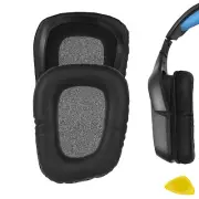 Geekria Protein Leather Ear Pads for Logitech G35 G930 G430 Headphones (Black)