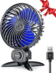 AaoLin USB Small Fan, Desk Fans with CVT Variable Speeds, Strong Cooling Airflow, Quiet Portable, Desktop Mini Personal Fan for Room, Home,Office, Bedroom-USB Powered