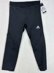 Adidas Boys Size L 14-16 Alphaskin 3/4 Legth Tights Black Climacool NWT Athletic