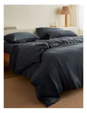 [Sheet Society] Kane Bamboo Quilt Cover Set in Midnight