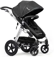 [Pouch] 2 in 1 Baby Toddler PRAM Stroller Jogger Aluminium with Bassinet (Black)
