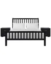Camden Isle Hampton 3pc Platform Bed & Nightstands Set