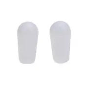 (2) White Switch Tips for METRIC / IMPORT Gibson Les Paul/ES/SG Guitar