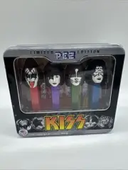 KISS Limited Edition PEZ Candy Dispenser Set in Tin Gift Box 2012 mint condition