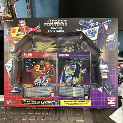 SDCC exclusive 2019 Transformers Trading Card Game BLASTER v. SOUNDWAVE Hasbro