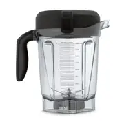 Vitamix Low-Profile Smoothie/Juice Container 2L/33cm w/ Lid Black/Clear/Clear
