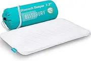 BLISSBURY 5.5cm Super Thin Pillow for Sleeping | Premium Memory Foam Flat Pillow for Stomach Sleeper | for Back & Stomach Sleeper | Certified Foam for Neck and Back Support | Removable Pillow Case…