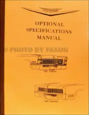 1967 Cadillac Optional Specifications Book 67 Deville Eldorado Fleetwood Calais (for: Cadillac)