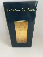 Unique Porcelain Lamp 9" tall Express-It Love-Live-Laugh Brand New