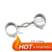 Stainless Steel Slaver Wrist Handcuffs Shackles Weight Binding Restraints