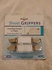 EVRI Bed 4 Piece Sheet Strap Grippers Fasteners Elastic Fastening Clamps Strong