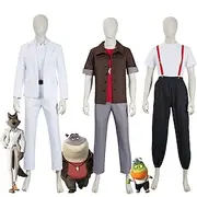 The Bad Guys Mr. Wolf Outfits Adventure Movie Cosplay Movie Cosplay for Men's Adults' Halloween Carnival World Book Day Performance Party