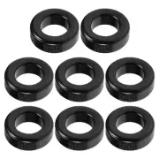 8Pcs Toroid Core,Ferrite Chokes Ring (Black Gray,15.5x8.2x6.2mm)