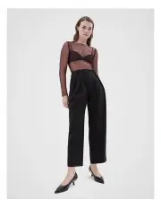 [Unison] Tailored Barrel Leg Pant in Black