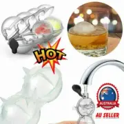 Bar Ice Cube 4 Ball Maker Mold Sphere Large Tray Whiskey DIY Mould 1/2PCS DX