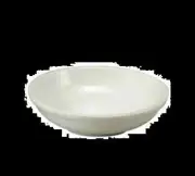 Oneida R4020000952 Fusion Bright White 4 oz Porcelain Sauce Dish - 6 Doz