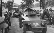 WW2 WWII Photo German Sd. Kfz. 222 & 221 Armored Car in Mud World War Two / 4282