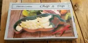 Terra Cotta Chip and Dip Salsa Serving Tray Jalapeno Pepper Shaped