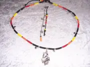 Rhythm Beads for Horses with 1 mane clip . Handmade in Australia.