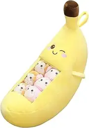 Removable Plush Doll, Novelty, Children's Room Decor, Cuddly Plush Toy, Plush Doll for Children's and Family Gifts, Banana