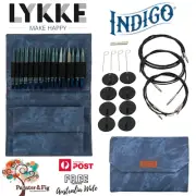 Interchangeable Circular Knitting Needle Set - 5" Indigo Needles - Lykke