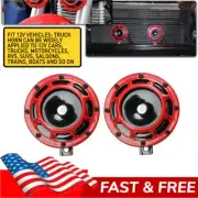 2Pcs 115DB AUXITO Super Loud Compact Electric Blast Tone Car Air Horn Kit 12V (for: Audi)