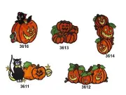 Halloween,Pumpkin,Black Cat,Ghost Embroidery Iron On Applique Patch