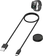 Charging Cable for Amazfit Bip 6 Smart Watch,WUNIAK Magnetic Charging Base&USB Flexible Cable Set for Amazfit Bip 6 Smartwatch,1 Set