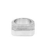 [Rick Owens] Rick Owens Double Crystal Hollywood Ring 58 EU SILVER