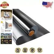 Static Cling Window Film - Daytime Privacy and UV Protection, 41.3'' x 13.1''