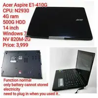 在飛比找旋轉拍賣優惠-Acer Aspire E1-410G